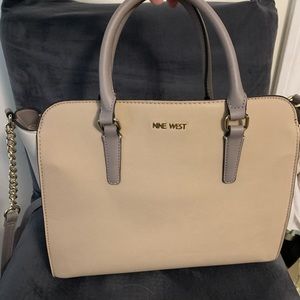 Nine West Tote Purse - w/ crossbody strap & chain